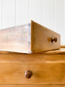 An English Pine Cupboard Sideboard c1890