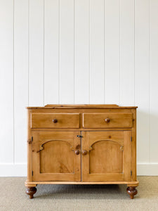 An English Pine Cupboard Sideboard c1890