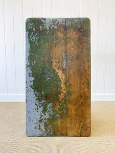 An English Pine Console or Work Table in Old Paint c1860