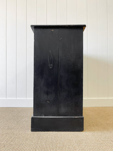 An English Ebonized Pine  Chest of Drawers Dresser c1890