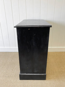 An English Ebonized Pine  Chest of Drawers Dresser c1890