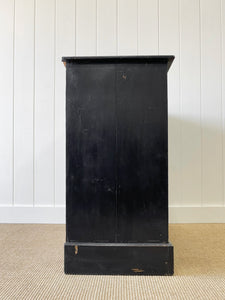 An English Ebonized Pine  Chest of Drawers Dresser c1890