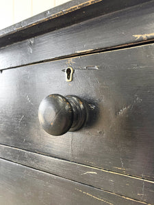 An English Ebonized Pine  Chest of Drawers Dresser c1890