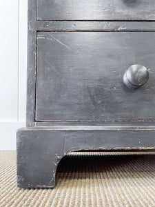 An English Ebonized Pine  Chest of Drawers Dresser c1890