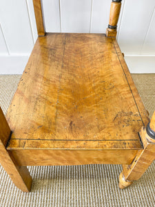 An English Country Pine Painted Galleried Washstand or Console c1860