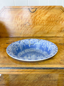 An English Country Pine Painted Galleried Washstand or Console c1860