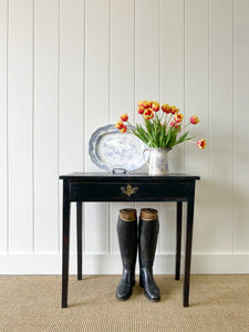 Antique English Country Pine Side Table c1890