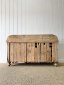 A Monumental English Country Pine Sideboard Buffet c1860