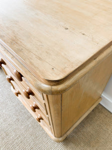 A Monumental English Country Pine Sideboard Buffet c1860