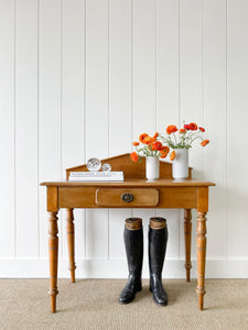 Antique English Pine Console Side Table c1860