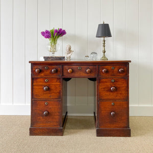 An English Regency Mahogany Buffet Sideboard or Desk c1800