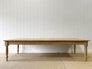 An English Country Pine 10ft Farmhouse Table c1890