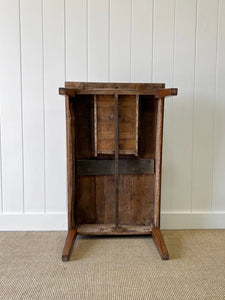 An Antique English Country Pine 6ft Dining Table on Casters