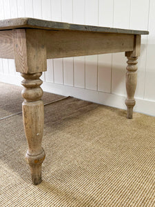 An English Country Pine 10ft Farmhouse Table c1890