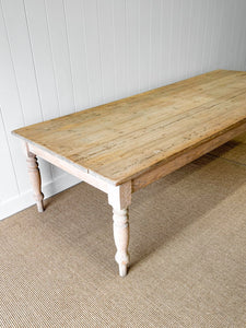An English Country Pine 10ft Farmhouse Table c1890