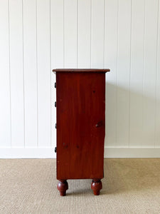 An English Red Chest of Drawers Dresser c1890