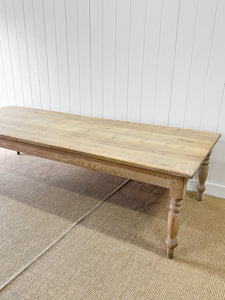 An English Country Pine 10ft Farmhouse Table c1890