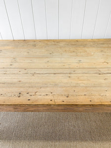 An English Country Pine 10ft Farmhouse Table c1890