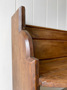 An Antique English Pine Bench c1890
