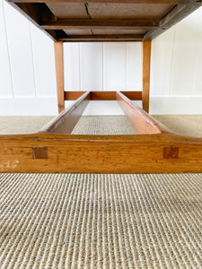An Antique English Country Pine Console or Work Table c1830