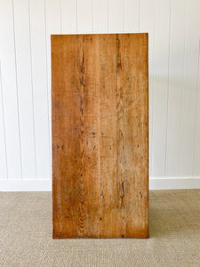 An Antique English Country Pine Console or Work Table c1830
