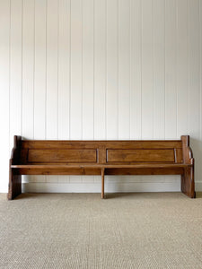 An Antique English Pine Bench c1890