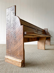 An Antique English Pine Bench c1890