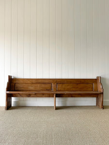 An Antique English Pine Bench c1890