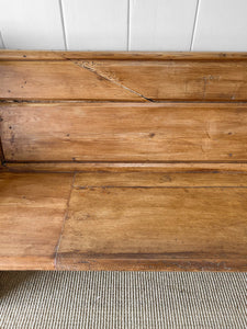 An Antique English Pine Bench c1890