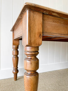 An Antique English Country 5ft Dining Harvest Farmhouse Table
