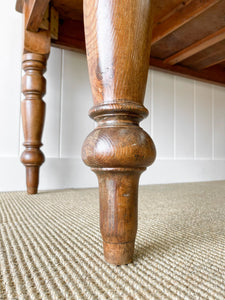 An Antique English Country 5ft Dining Harvest Farmhouse Table