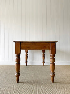 An Antique English Country 5ft Dining Harvest Farmhouse Table