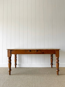 An Antique English Country 5ft Dining Harvest Farmhouse Table