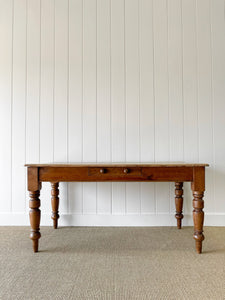 An Antique English Country 5ft Dining Harvest Farmhouse Table