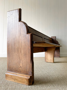 An Antique English Pine Bench c1890