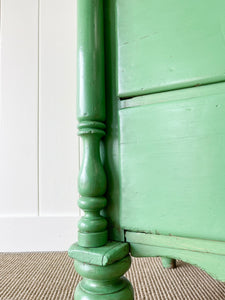A Large Painted Scottish Pine Chest of Drawers Dresser on Tulip Feet c1890