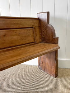 An Antique English Pine Bench c1890