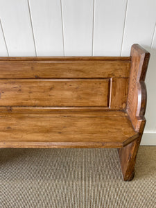 An Antique English Pine Bench c1890