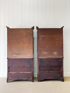 A Pair of Early 19th Century English Mahogany Ebonized Bookcases