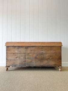 A Monumental English Country Pine Sideboard Buffet c1860