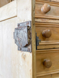 A Monumental English Country Pine Sideboard Buffet c1860