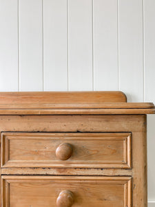 A Monumental English Country Pine Sideboard Buffet c1860