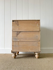 A Small and Delightful Antique English Pine Chest of Drawers Dresser Nightstand