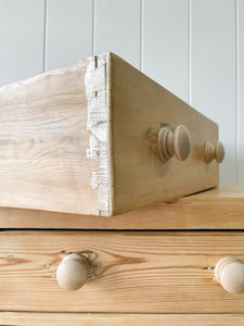A Small and Delightful Antique English Pine Chest of Drawers Dresser Nightstand