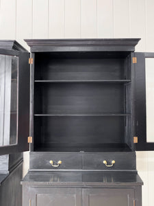 A Pair of Early 19th Century English Mahogany Ebonized Bookcases