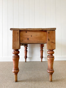 An Antique English Country Pine Console, Sideboard or Work Table c1830