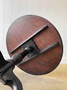Antique English 18th Century Ebonized Mahogany Flip-top Table