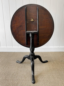 Antique English 18th Century Ebonized Mahogany Flip-top Table