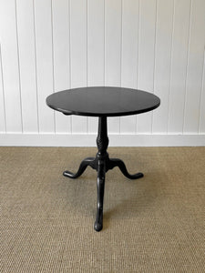 Antique English 18th Century Ebonized Mahogany Flip-top Table