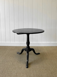 Antique English 18th Century Ebonized Mahogany Flip-top Table